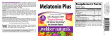 Load image into Gallery viewer, Webber Naturals Melatonin Plus, 1.5 mg of Melatonin with L-Theanine and 5-HTP, 30 Chewable Tablets, for Sleep Support, Gluten Free, Non-GMO, Vegan
