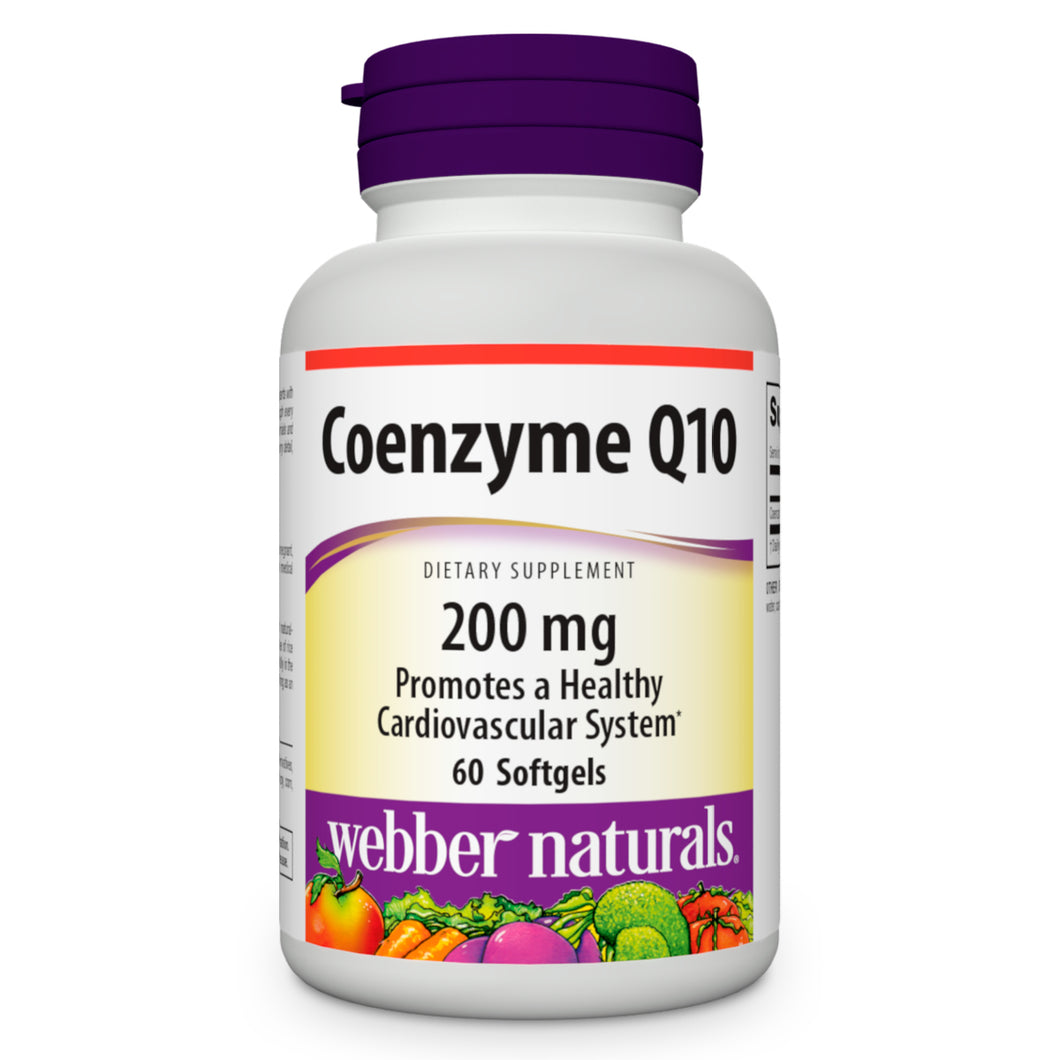 Coenzyme Q10, 200mg, by Webber Naturals, 60 softgels