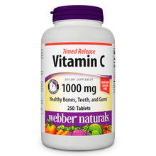 Load image into Gallery viewer, Vitamin C Timed Release, by Webber Naturals, 1000mg, with bioflavonoids, 250 Tablets
