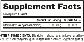 Webber Naturals Vitamin B12 Cyanocobalamin 1,200 mcg, Timed Release, 150 Tablets, Supports Energy Production and Metabolism, Gluten Free, Non-GMO, Suitable for Vegetarians and Vegans