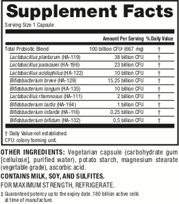 Webber Naturals Probiotic 100 Billion, 30 Capsules, Supplement for Immune and Digestive Health, Shelf-Stable, No Refrigeration Required, Non GMO and Gluten Free, Suitable for Vegetarians