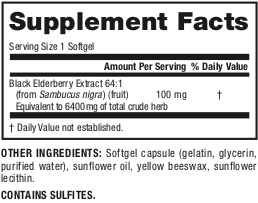 Webber Naturals Super Concentrated Elderberry Supplement, 6,400 mg Per Softgel, 120 Softgels, European Black Elderberry, Immune and Antioxidant Support, Gluten, Sugar and Dairy Free, Non-GMO